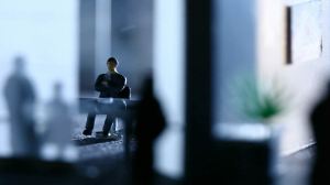 High contrast office environment