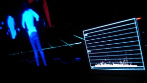 The shirts are burning but the waveform shows very low levels