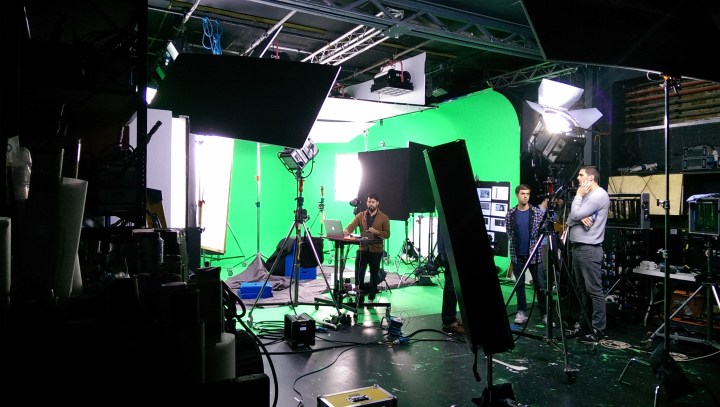 Green screen at centrestage